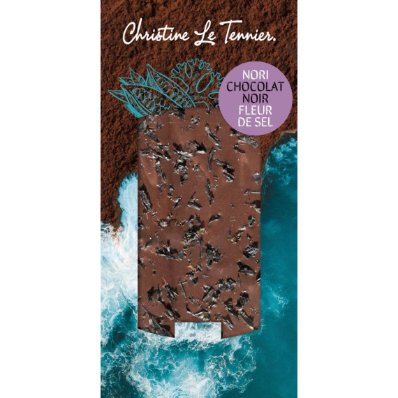 Chocolat noir à la Nori - 100g