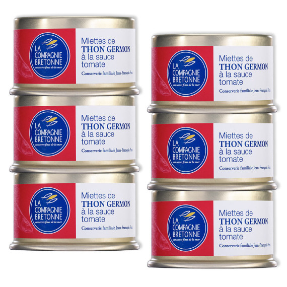 Miettes de thon Germon à la tomate - 135g