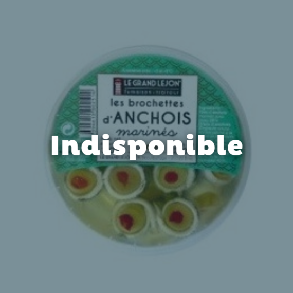 Brochettes aux anchois marinés - 200g