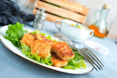 Nuggets de tacaud et sa sauce fromage blanc citronnée